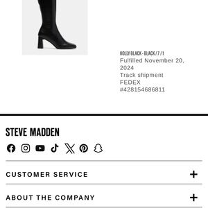 Steve Madden Black Heeled Boots